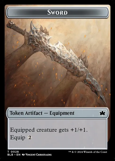 Sword · Bloomburrow Tokens 28/30