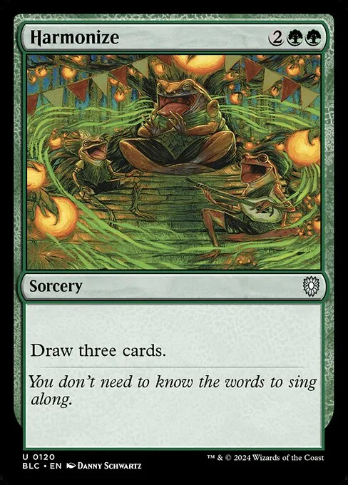 Harmonize · Bloomburrow Commander 120/356