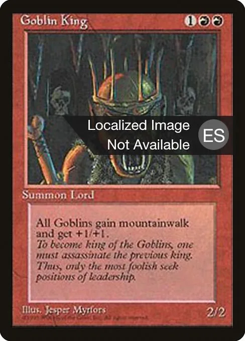 Goblin King · Fourth Edition Foreign Black Border 198/378