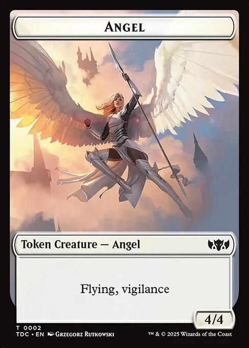Angel · Tarkir: Dragonstorm Commander Tokens 2/34