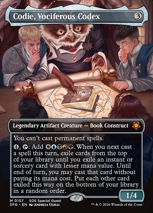 Codie, Vociferous Codex · Special Guests 157/165