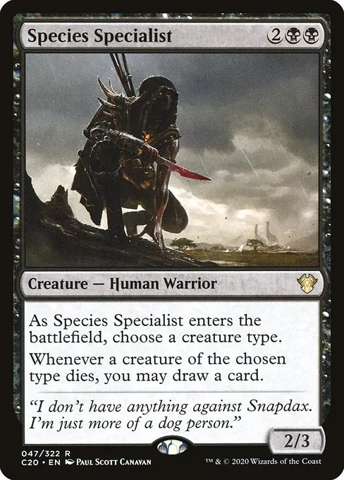 Species Specialist · Commander 2020 47/322