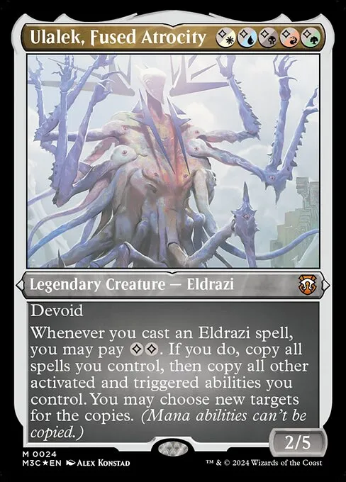 Ulalek, Fused Atrocity · Modern Horizons 3 Commander 24/398