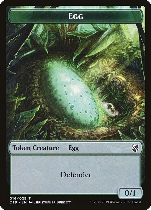 Egg · Commander 2019 Tokens 16/29