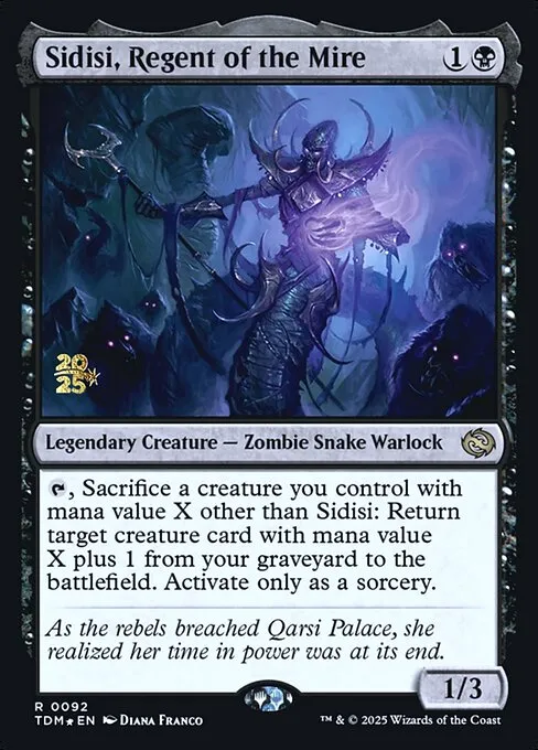 Sidisi, Regent of the Mire · Tarkir: Dragonstorm Promos 92s/160