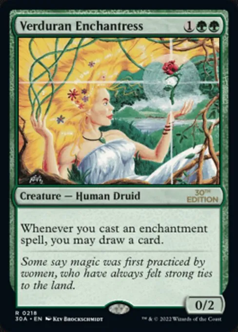 Verduran Enchantress · 30th Anniversary Edition 218/594