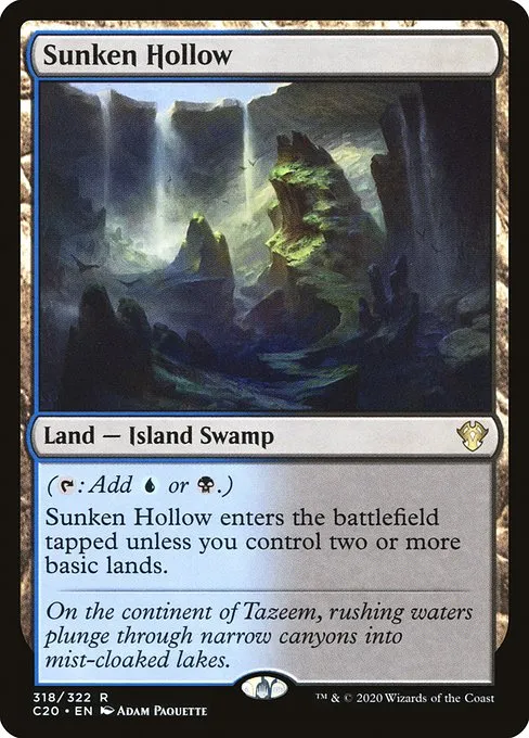 Sunken Hollow · Commander 2020 318/322