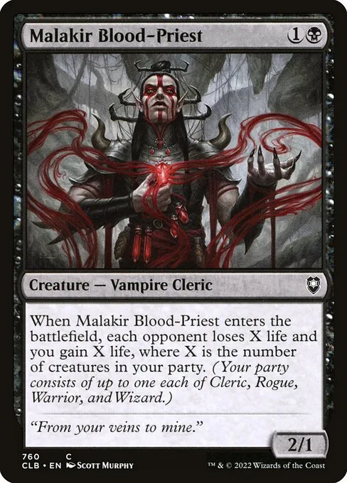 Malakir Blood-Priest · Commander Legends: Battle for Baldur's Gate 760/936