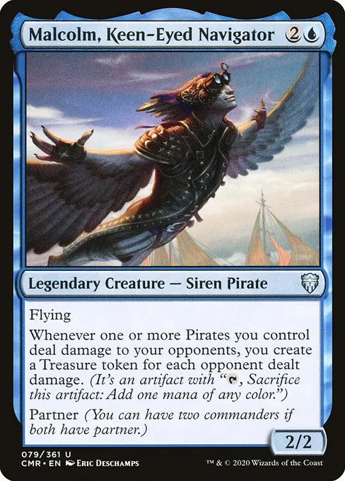 Malcolm, Keen-Eyed Navigator · Commander Legends 79/718