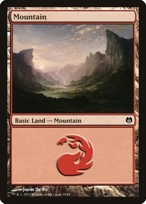 Mountain · Duel Decks: Heroes vs. Monsters 36/81