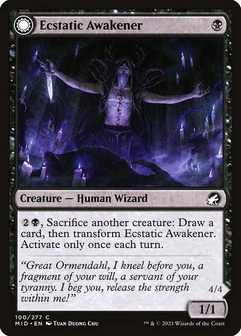 Ecstatic Awakener // Awoken Demon · Innistrad: Midnight Hunt 100/399