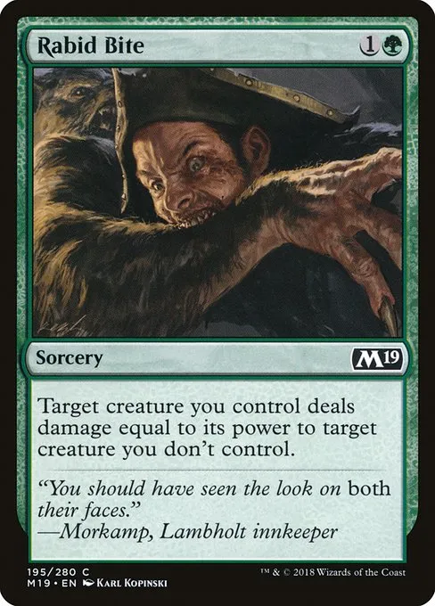 Rabid Bite · Core Set 2019 195/314