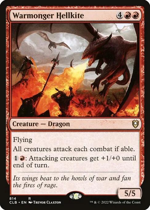 Warmonger Hellkite · Commander Legends: Battle for Baldur's Gate 814/936