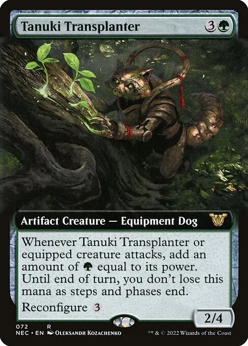 Tanuki Transplanter · Neon Dynasty Commander 72/179