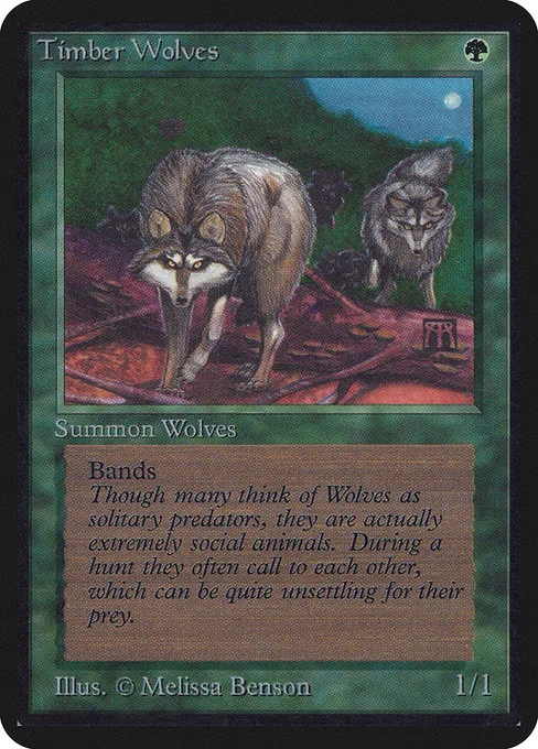 Timber Wolves · Limited Edition Alpha 219/295
