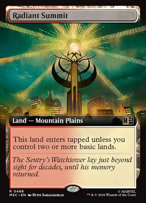 Radiant Summit · Marvel Super Heroes Commander 486/9