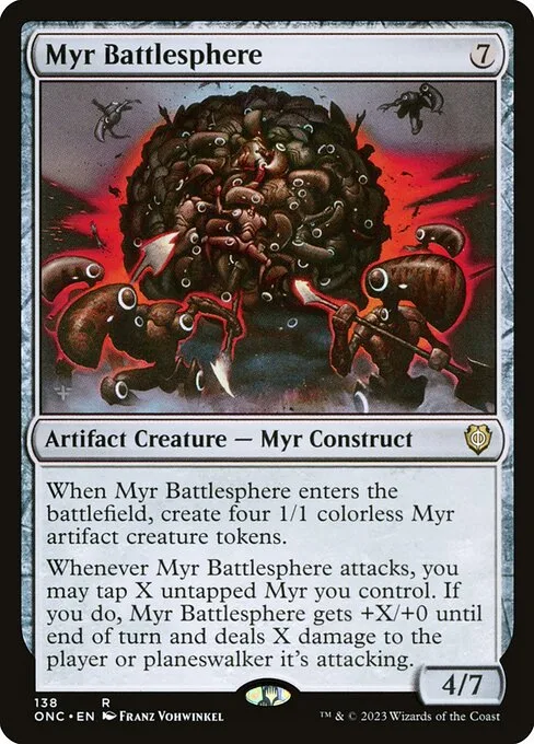 Myr Battlesphere · Phyrexia: All Will Be One Commander 138/174