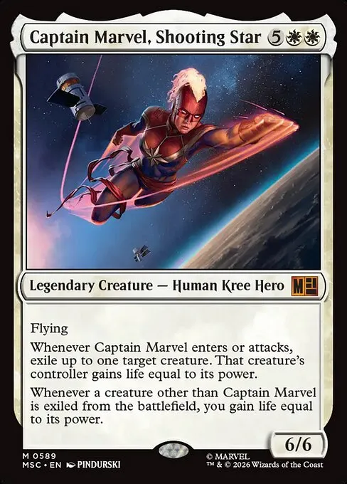 Captain Marvel, Shooting Star · Marvel Super Heroes Commander 589/9