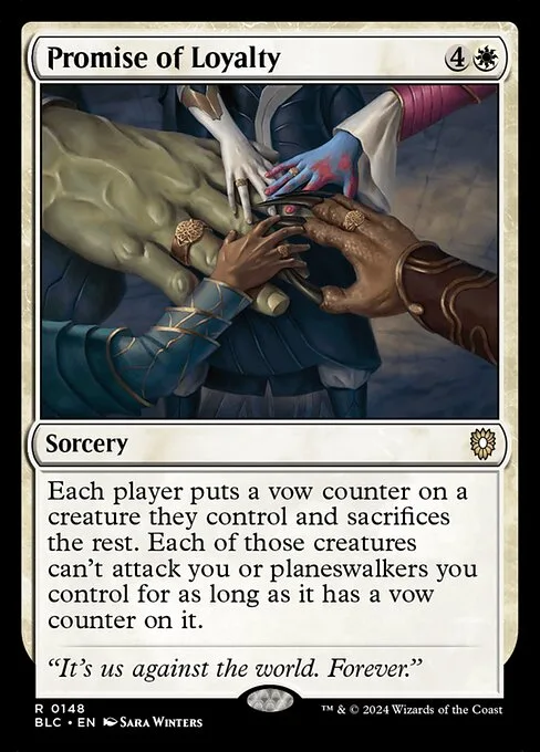 Promise of Loyalty · Bloomburrow Commander 148/356