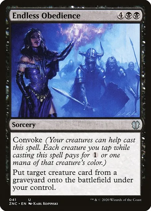 Endless Obedience · Zendikar Rising Commander 41/142