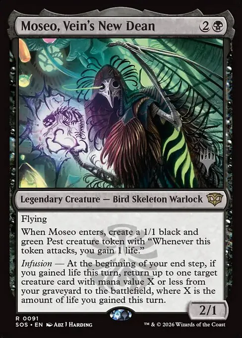 Moseo, Vein's New Dean · Secrets of Strixhaven Promos 91p/80