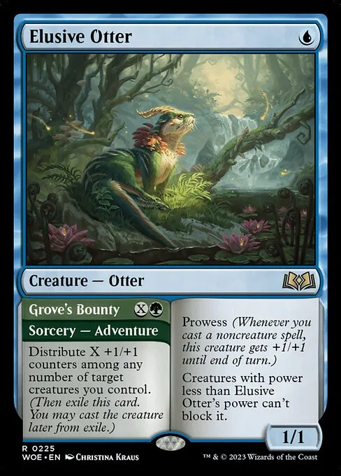 Elusive Otter // Grove's Bounty · Wilds of Eldraine 225/381
