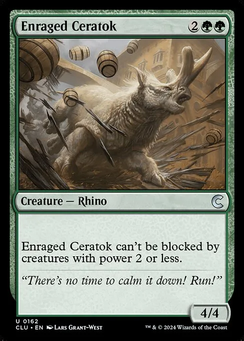 Enraged Ceratok · Ravnica: Clue Edition 162/284