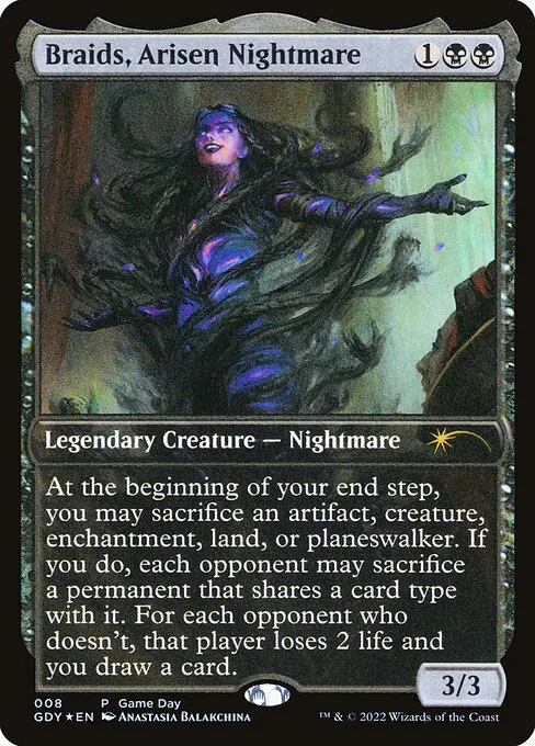 Braids, Arisen Nightmare · Game Day Promos 8/9
