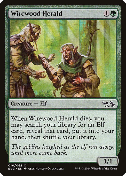 Wirewood Herald · Duel Decks Anthology: Elves vs. Goblins 16/62