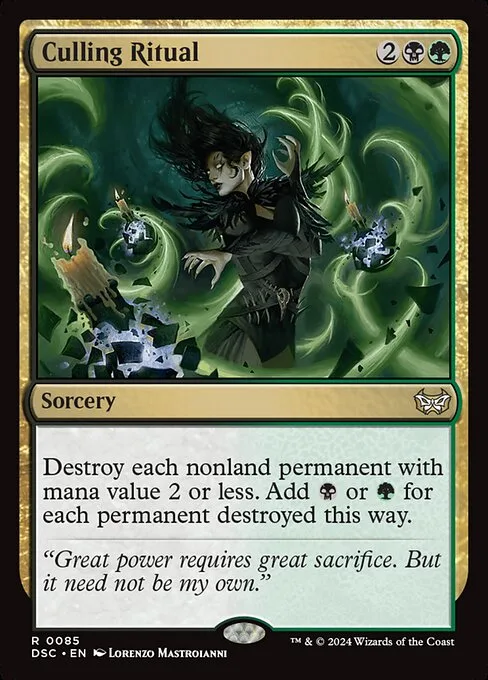 Culling Ritual · Duskmourn: House of Horror Commander 85/373