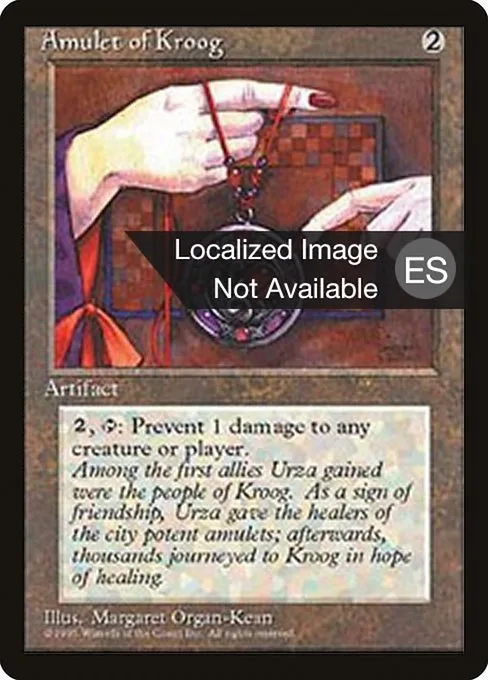 Amulet of Kroog · Fourth Edition Foreign Black Border 293/378
