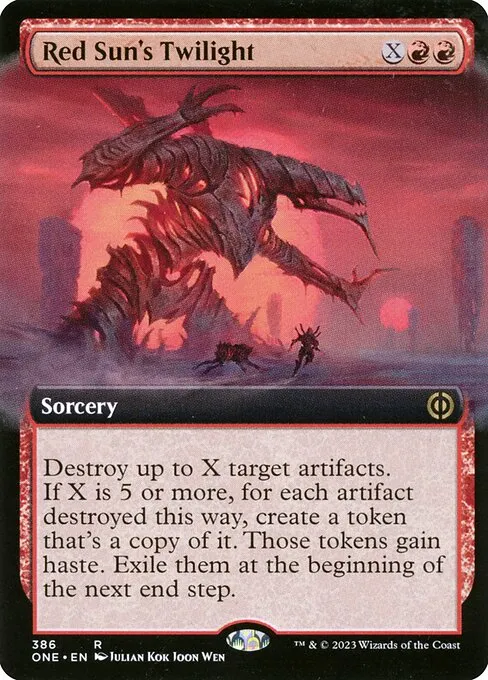 Red Sun's Twilight · Phyrexia: All Will Be One 386/479