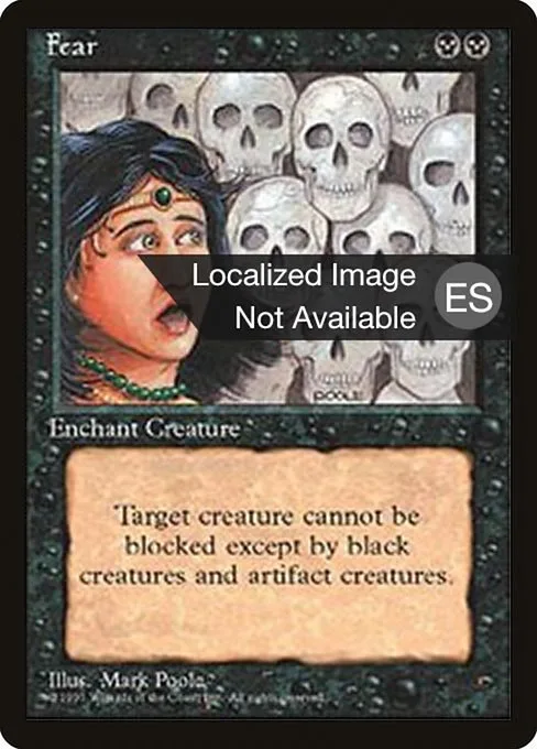 Fear · Fourth Edition Foreign Black Border 137/378