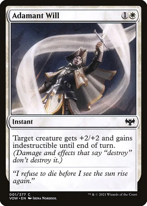 Adamant Will · Innistrad: Crimson Vow 1/423
