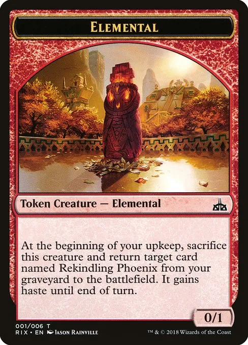 Elemental · Rivals of Ixalan Tokens 1/7