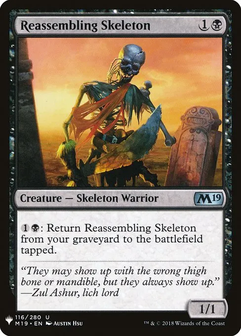 Reassembling Skeleton · The List M19-116/5050