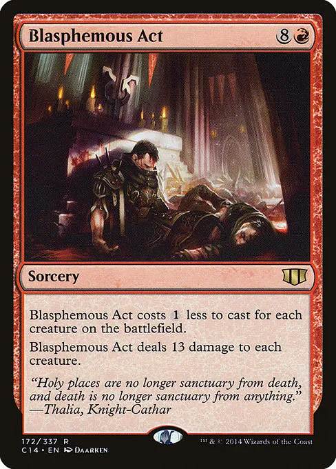 Blasphemous Act · Commander 2014 172/337