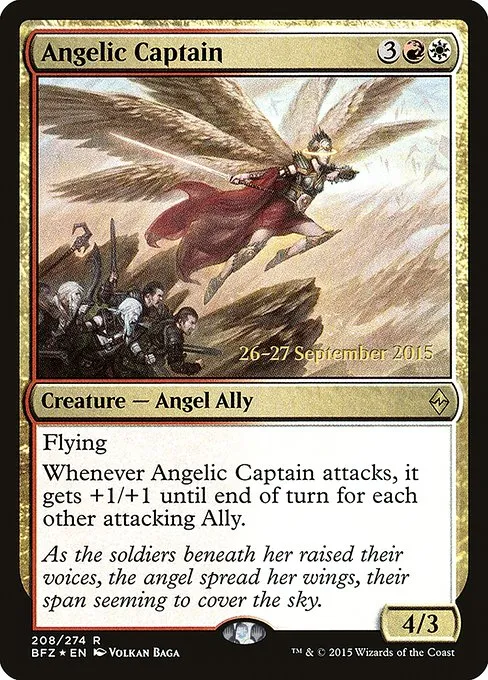 Angelic Captain · Battle for Zendikar Promos 208s/90