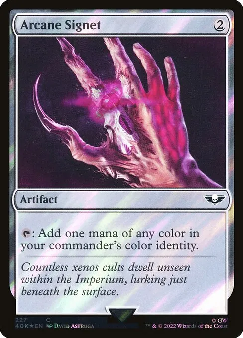 Arcane Signet · Warhammer 40,000 Commander 227★/617