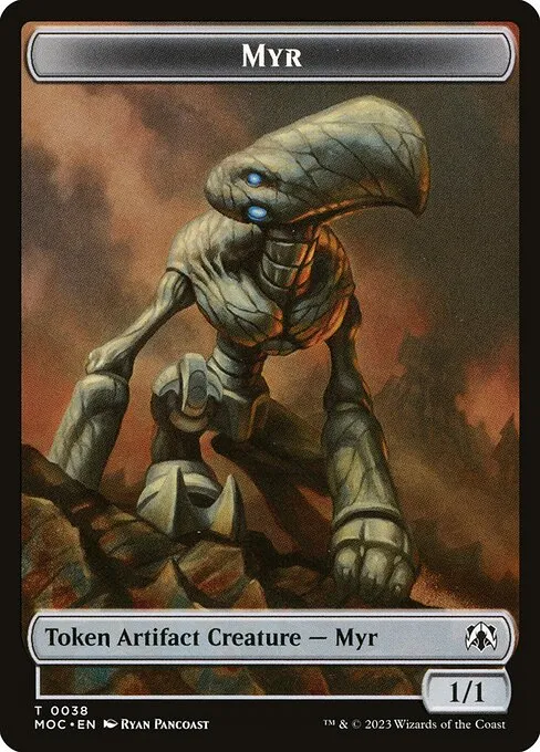 Myr · March of the Machine Commander Tokens 38/46