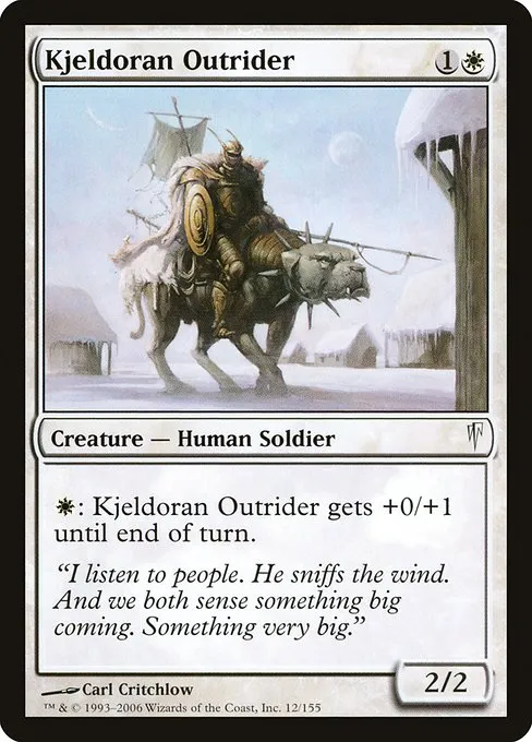 Kjeldoran Outrider · Coldsnap 12/155