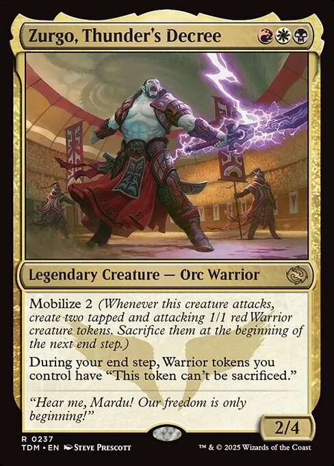 Zurgo, Thunder's Decree · Tarkir: Dragonstorm 237/427