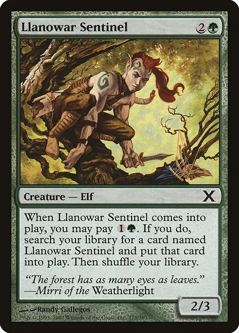 Llanowar Sentinel · Tenth Edition 275/510