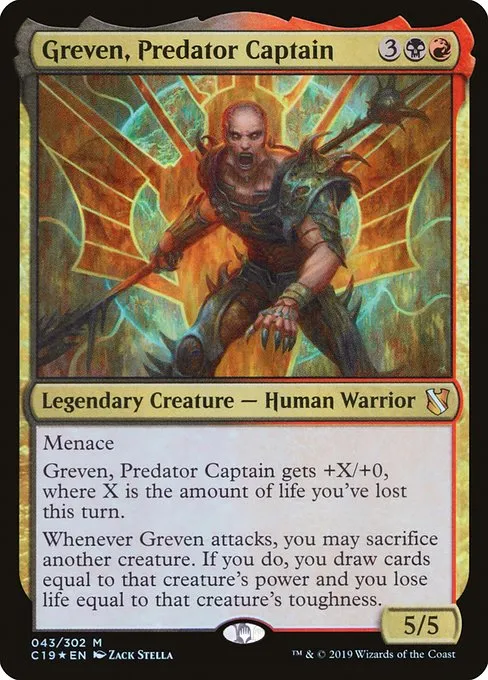 Greven, Predator Captain · Commander 2019 43/302