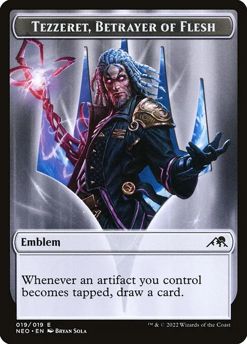 Tezzeret, Betrayer of Flesh Emblem · Kamigawa: Neon Dynasty Tokens 19/19