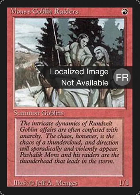 Mons's Goblin Raiders · Foreign Black Border 167/307