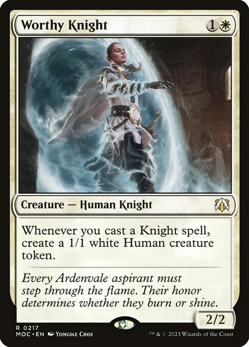 Worthy Knight · March of the Machine Commander 217/450