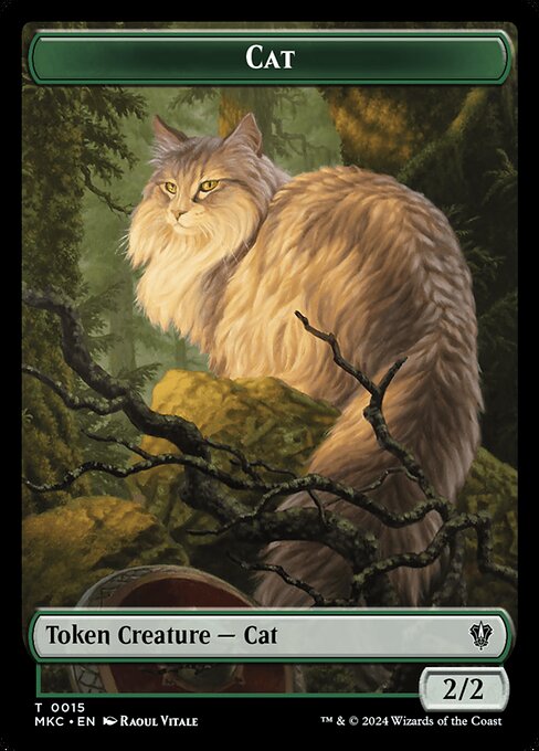 Cat · Murders at Karlov Manor Commander Tokens 15/31