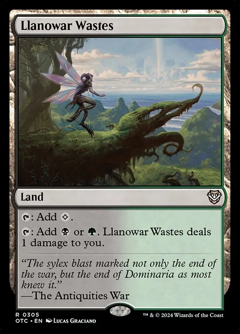 Llanowar Wastes · Outlaws of Thunder Junction Commander 305/342