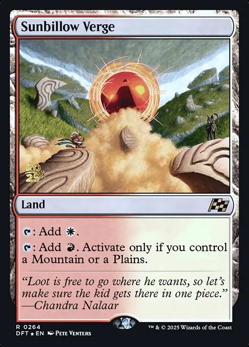 Sunbillow Verge · Aetherdrift Promos 264s/160